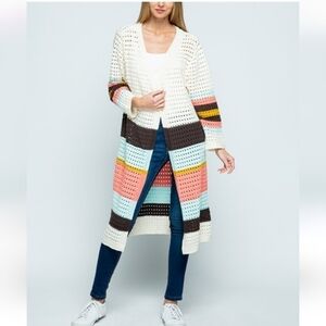 🌟 Polagram longline open cardigan nwt size small